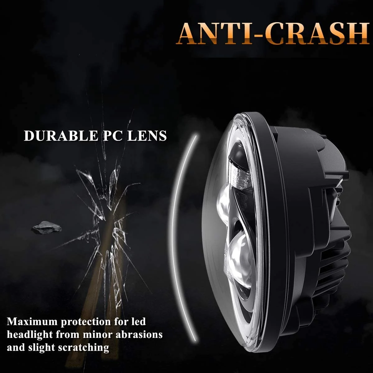 Kit de lâmpada LED Farol Set, luz de nevoeiro, impermeável, acessórios de motocicleta, 883, 250, 1200, 5.75 Polegada