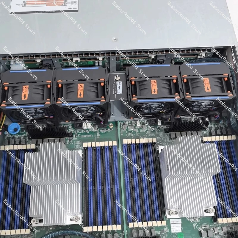 خادم Guoxin 2U AMD EPYC Xiaolong 7542/7K62 Dual Rack Simulation GPU Computing AI Host