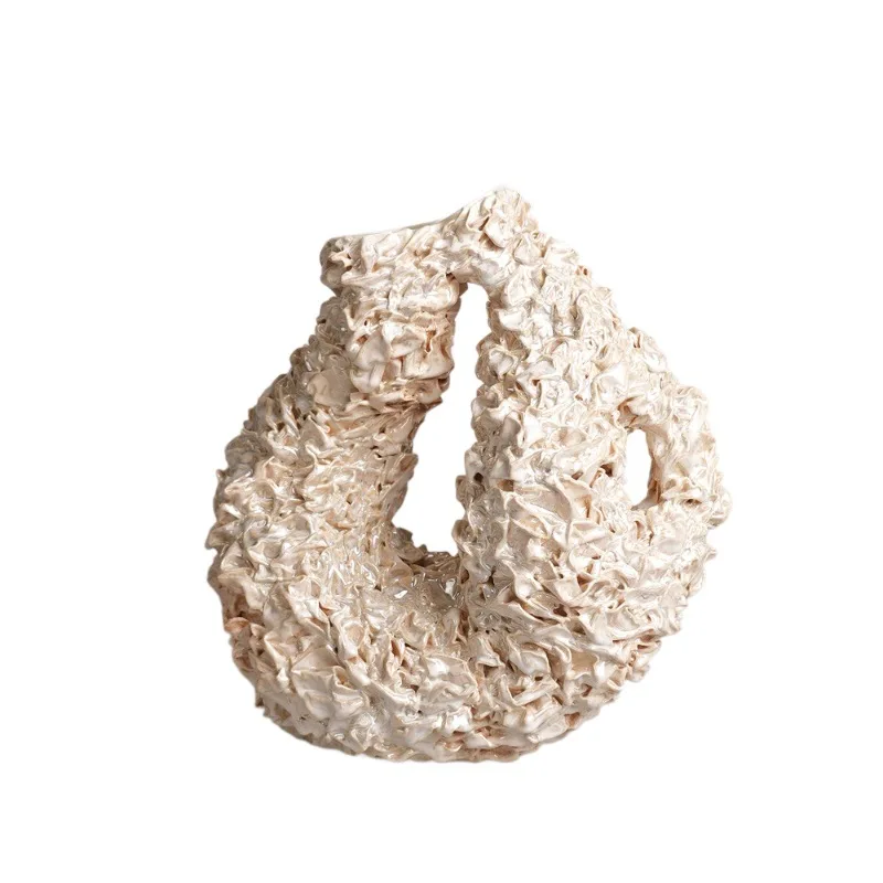 CX modern creative handmade pleated texture art ceramic vase