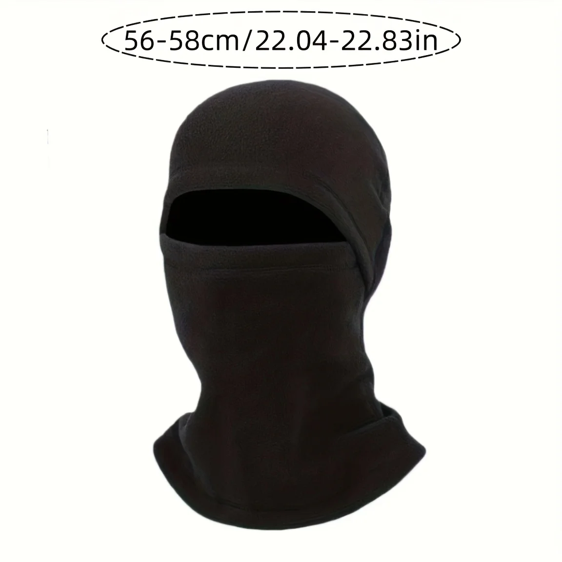

Men's Thermal Full-Face Mask-Like Hat with Neck Coverage - Windproof Cold-Proof Beige/Black Outdoor Sports for Skiing,, Camping