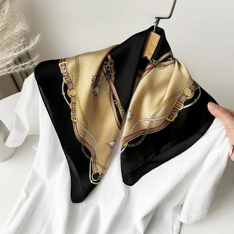 

Летний стильный маленький шарф в стиле ретро вокруг женского квадратного шарфа, шейный шарф, тонкий шарф, многофункциональная шаль