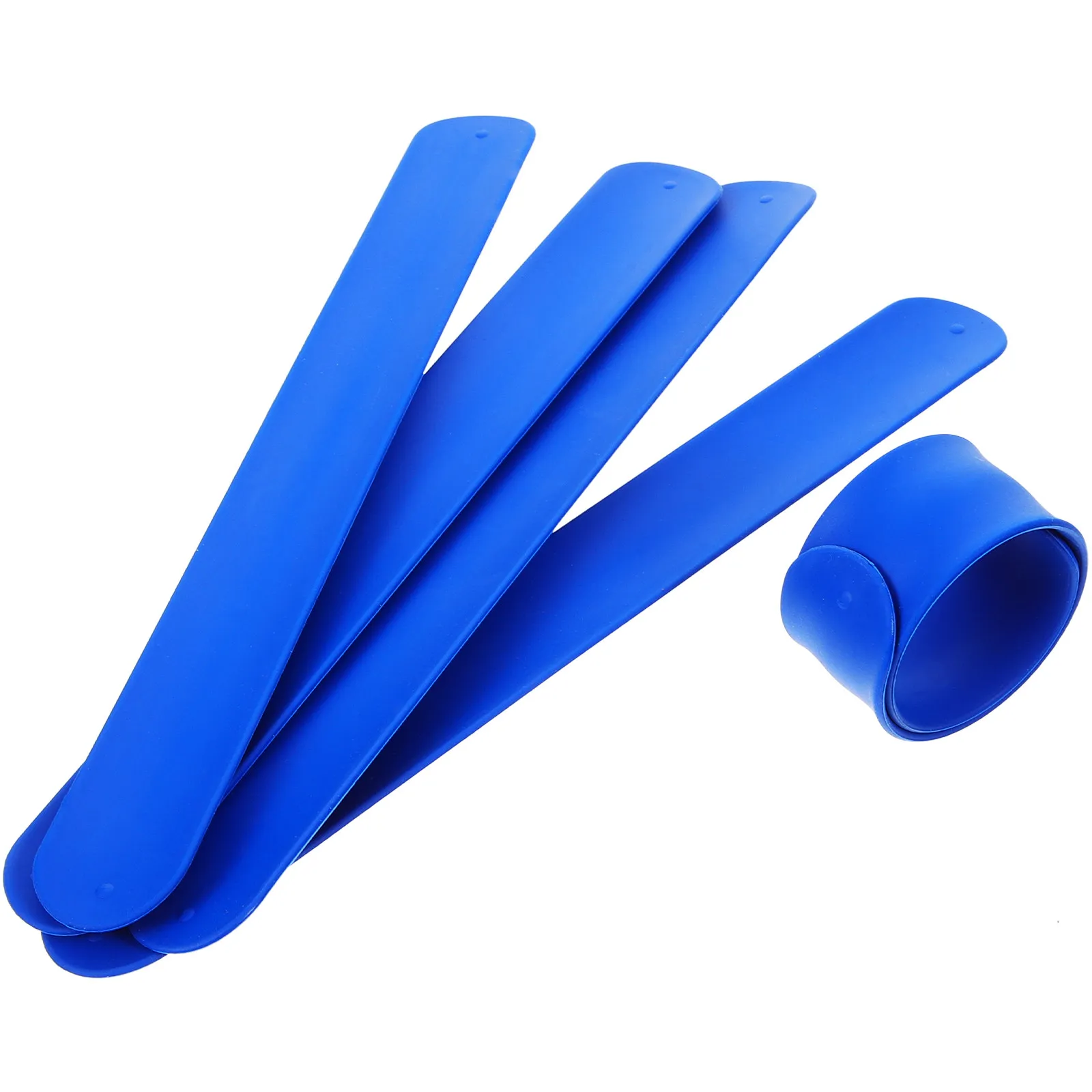 5Pcs Silicone Slap Bracelets Slap Bands Creative Fun Wristbands Party Favors Birthday Celebration