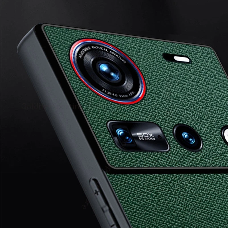 For ZTE nubia Z80 Ultra Cross Leather Phone Protective TPU Case Nubia Z70S Ultra Z60S Pro nubia Z50 Pro Axon 40 Ultra Back Cover view 5