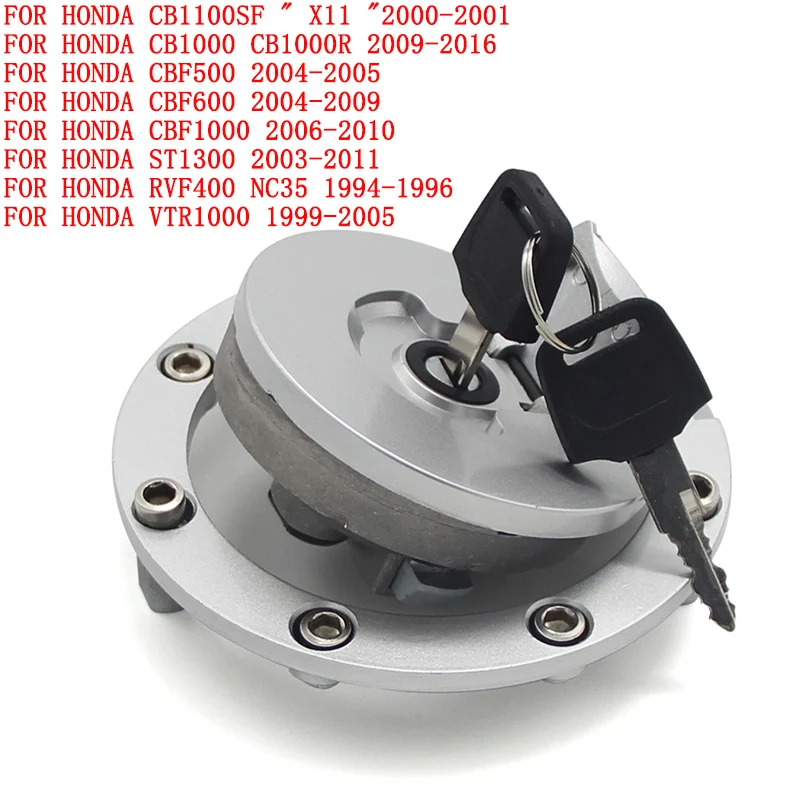 

Motorcycle Fuel Gas Tank Cap Cover Lock Set For Honda CB1000 CB1000R CBF500 CB1100SF X11 ST1300 RVF400 CBF600 CBF1000 VTR1000