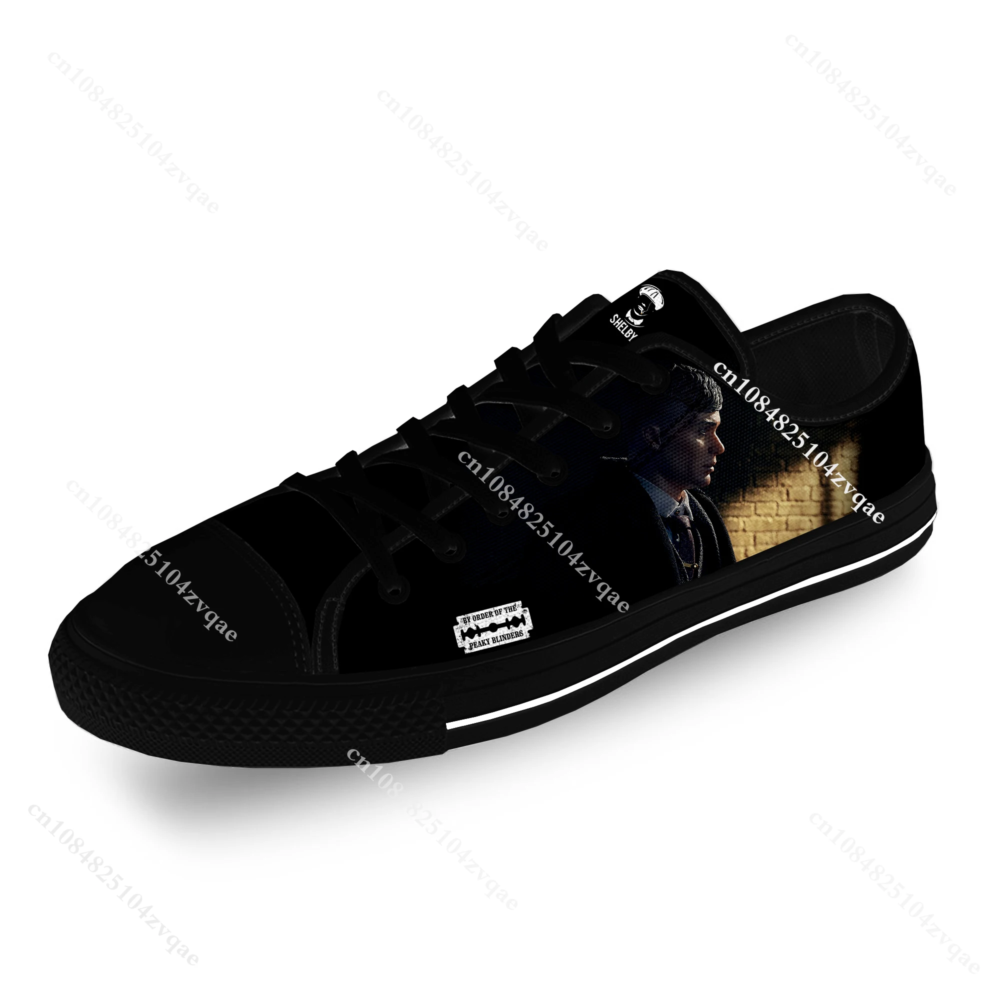 Peaky Blinders-Zapatillas de lona con estampado 3D para hombre y mujer, zapatos de tela informales, ligeros y transpirables, Tommy Shelby