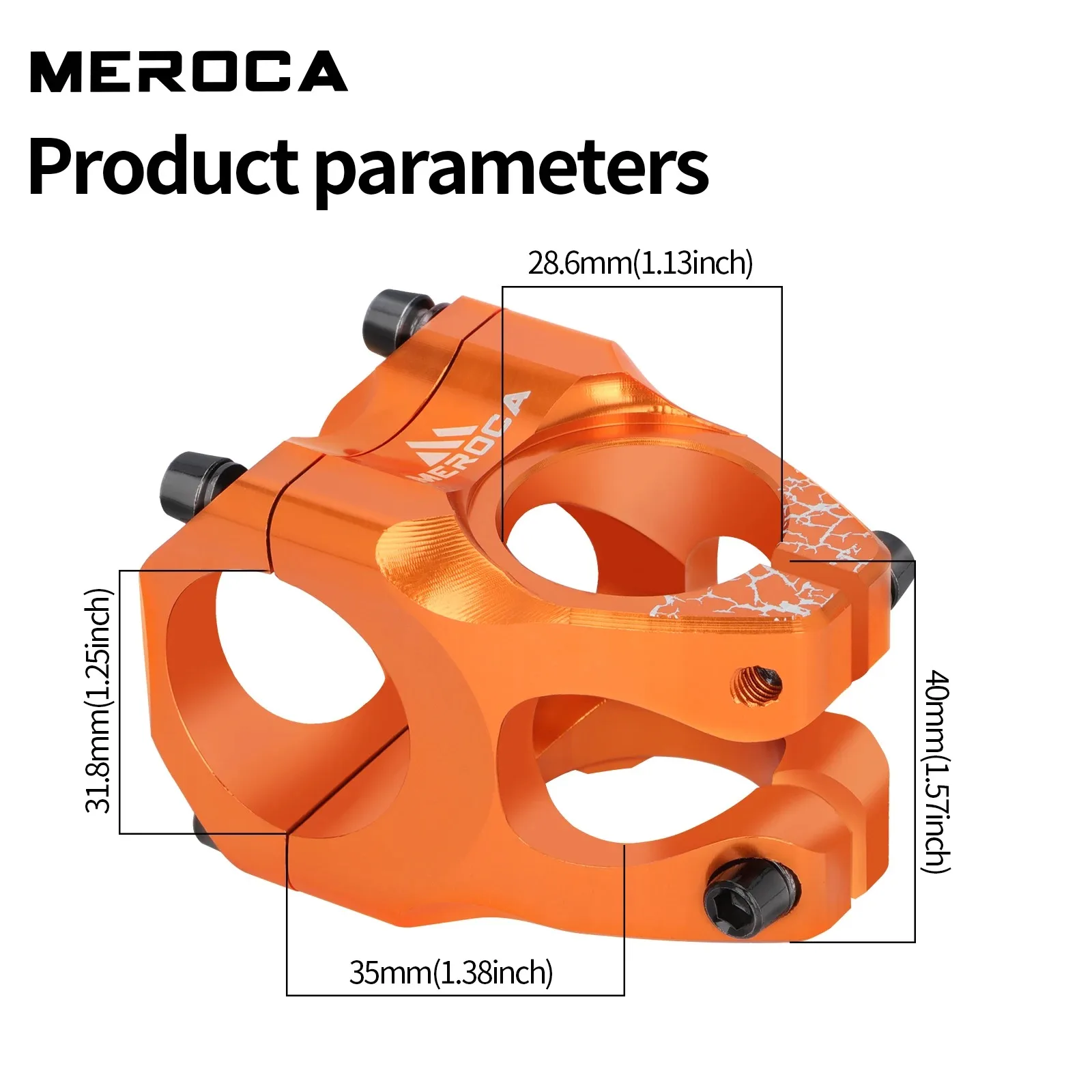 MEROCA الجبلية قوة الجذعية الطريق دراجة دراجة جبلية جسر قوة قصيرة 35 مللي متر قضيب المقود الجدول قابل للتعديل الجذعية الناهض 31 8 الدراجات #5