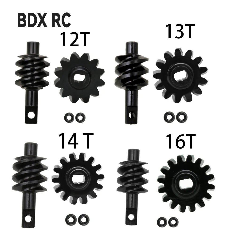 Overdrive Worm Differential Axle Steel Gear12T 13T 14T 16T Upgrade For 1/24 RC Crawler Car Axial SCX24 C10 JLU Gladiator Bronco