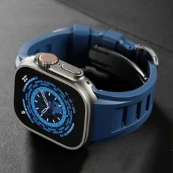 Bracelet For Apple Watch Series 11 10 46mm Sports Rubber Strap For iWatch Ultra 3 49mm 9 8 7 6 5 se 45mm 44mm Soft Silicone Band