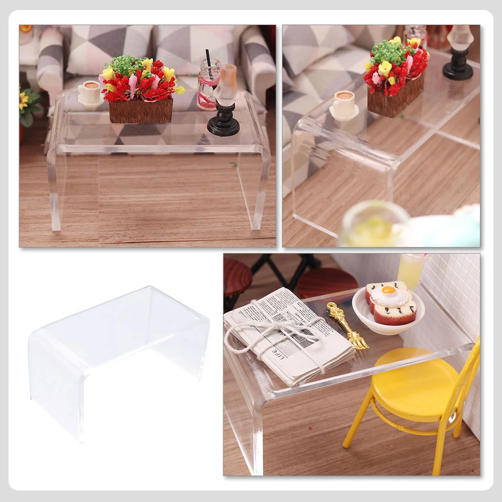 Modelo De Mesa De Café Mini Decoração De Casa, Pequenos Acessórios Suprimentos, Decoração Minúscula, Ornamentos Em Miniatura