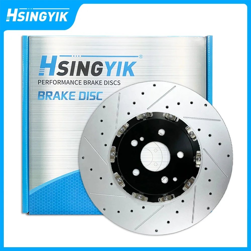 Semi Floating 2-Piece Rotor Brakes Discs For Audi Q7 Q8 Front 4M0615301BM 400x38mm Rear 4M0615601P 350x28mm