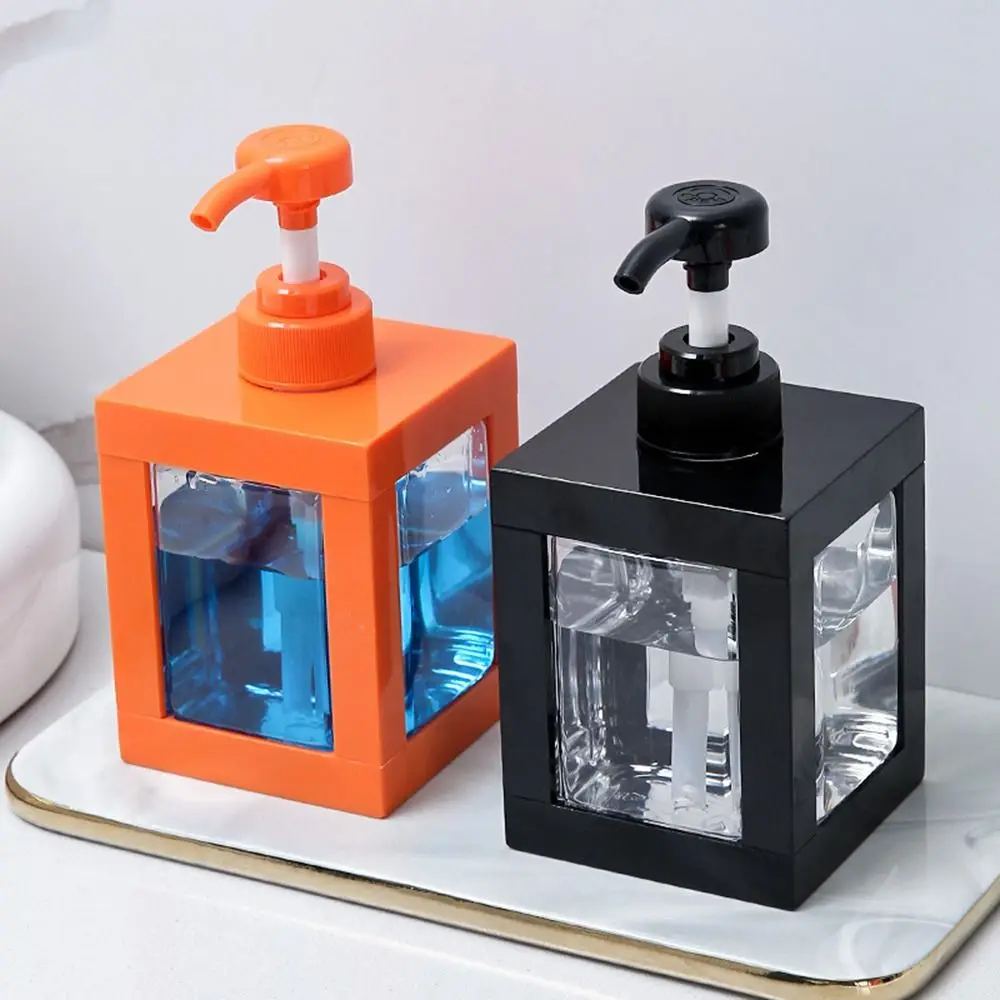 

Square Lotion Dispenser Bottles Transparent Refillable Gel Hand Sanitizer Bottle Portable Easy To Press Cosmetic Container