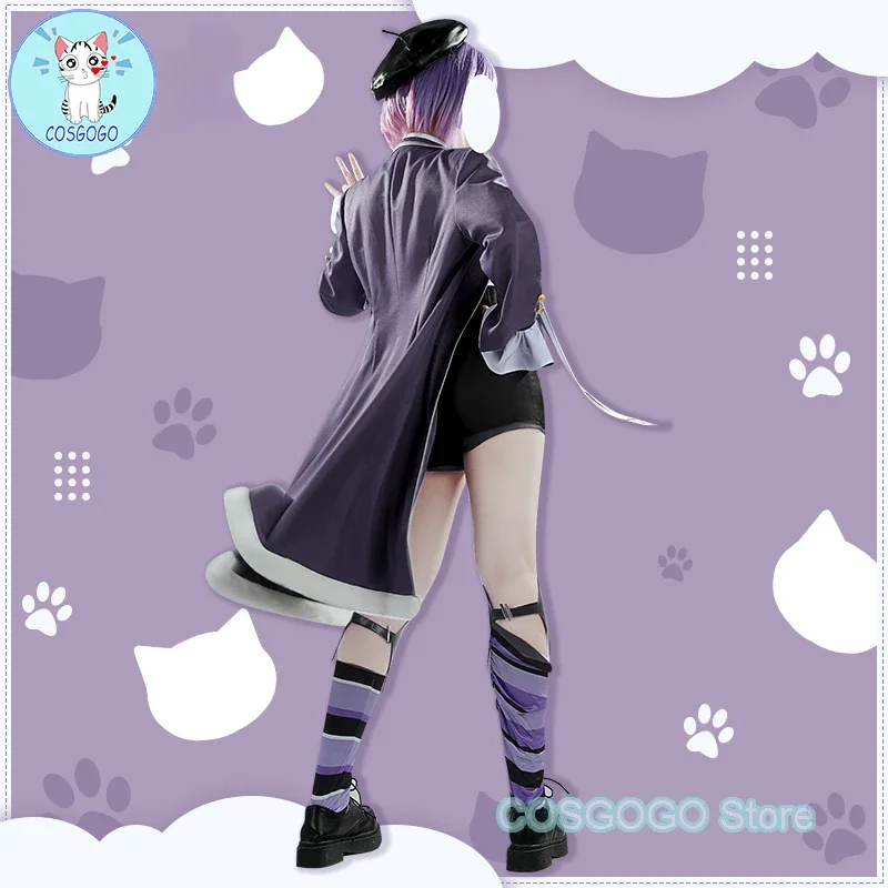 COSGOGO [Customized] Hololive VTube Nekomata Okayu Cosplay Costume Halloween Outfits Women New Suit Uniform