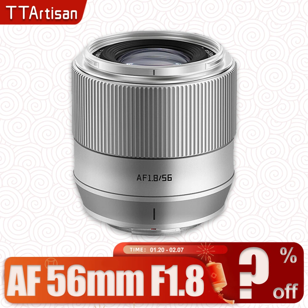 

TTArtisan AF 56mm F1.8 Camera Lens for Portrait Photography with Sony E Fujifilm XF Nikon Z Mount A6400 a7rIII XT-30 ZFC Z5 Z6