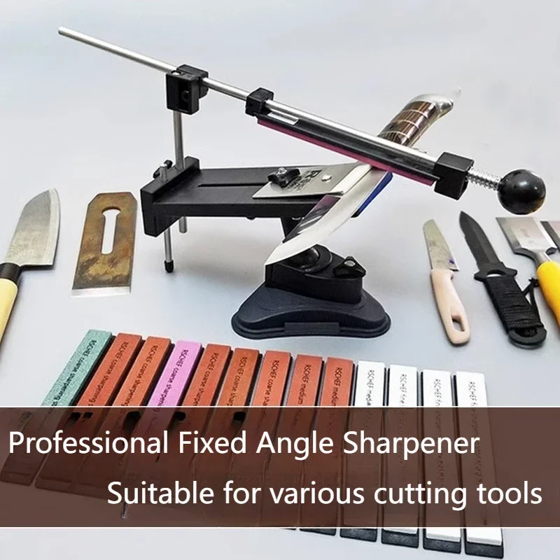 

Knife Sharpener Ruixin Pro II All Iron Steel Professional Chef Knife Sharpener Kitchen Sharpening System Fix-angle 4 Whetstone
