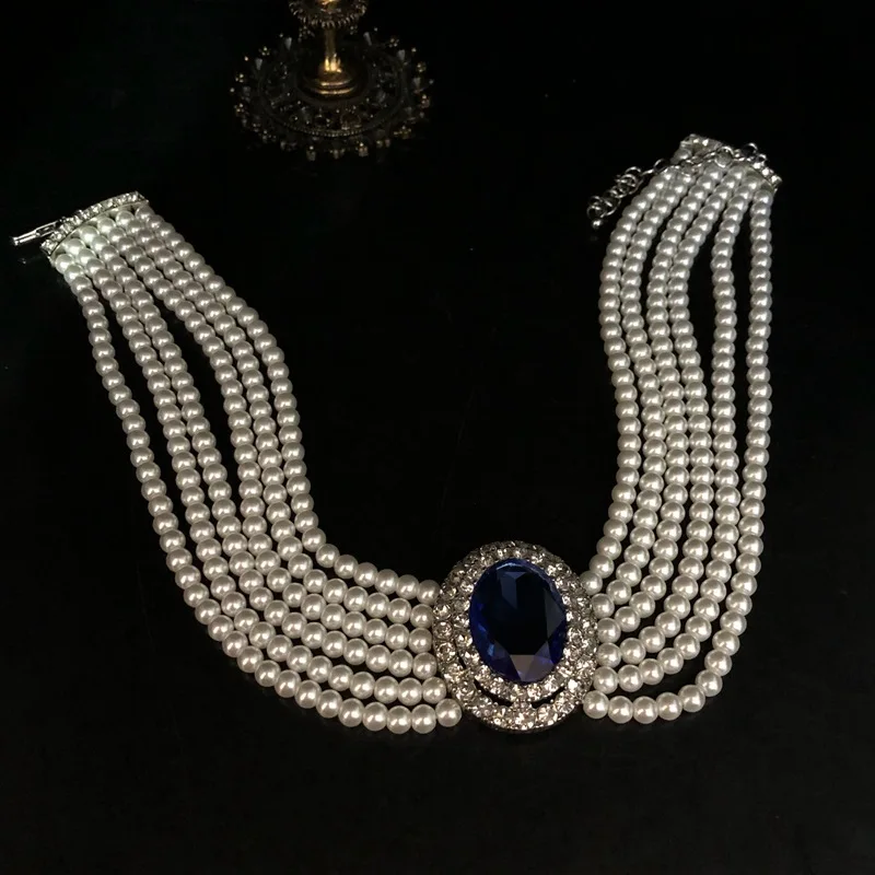 2026 French Retro Rhinestone I - огляд і ціна Pearl Trim Chain