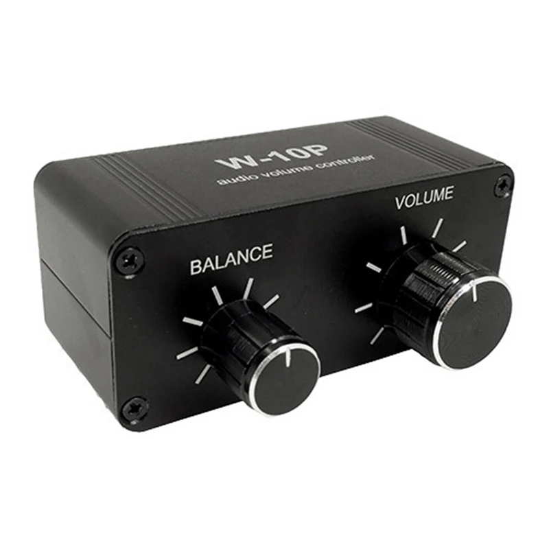 Imagem -03 - Controlador de Volume Portátil Pré Amplificador 3.5 mm Dual Channel Stereo Audio Mini Balance Music Home Sound Durable W10p