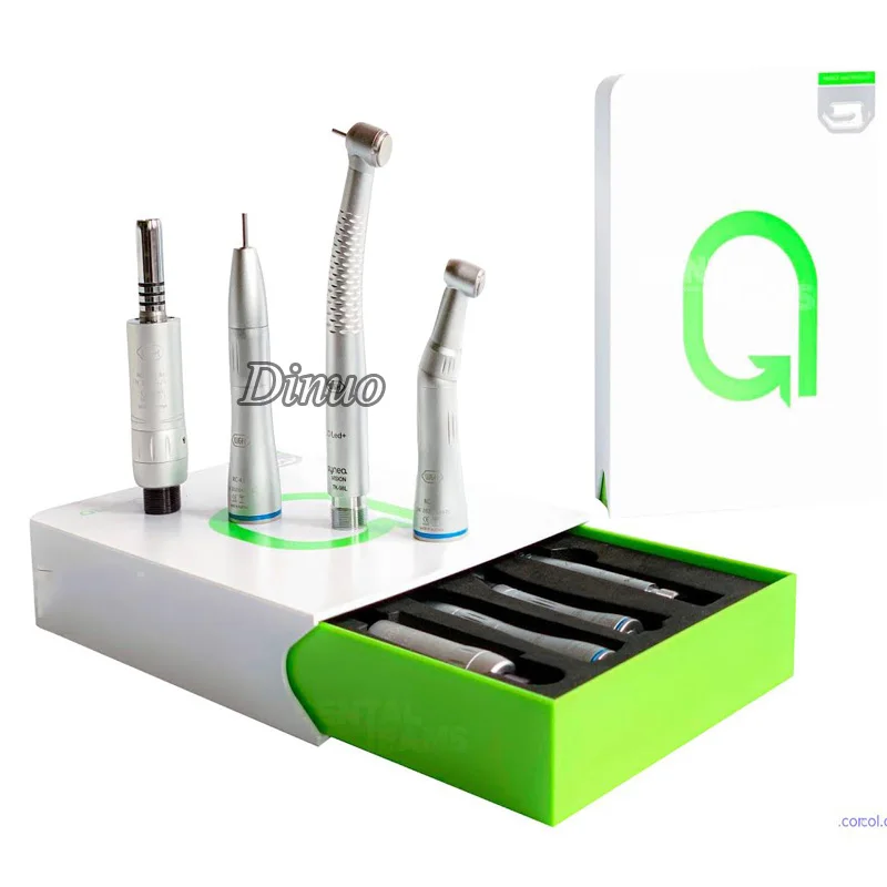 High quality handpiece  5 LED hihgspeed and low speed air turbine inner water handpiece set  student handpiece kit