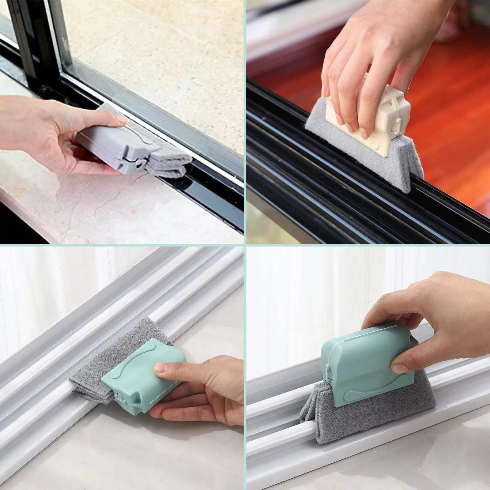 2022 Groove Cleaning Tool Creative Window Groove Cleaning Cloth Window Cleaning Brush Windows Slot Cleaner Brush Groove Brush