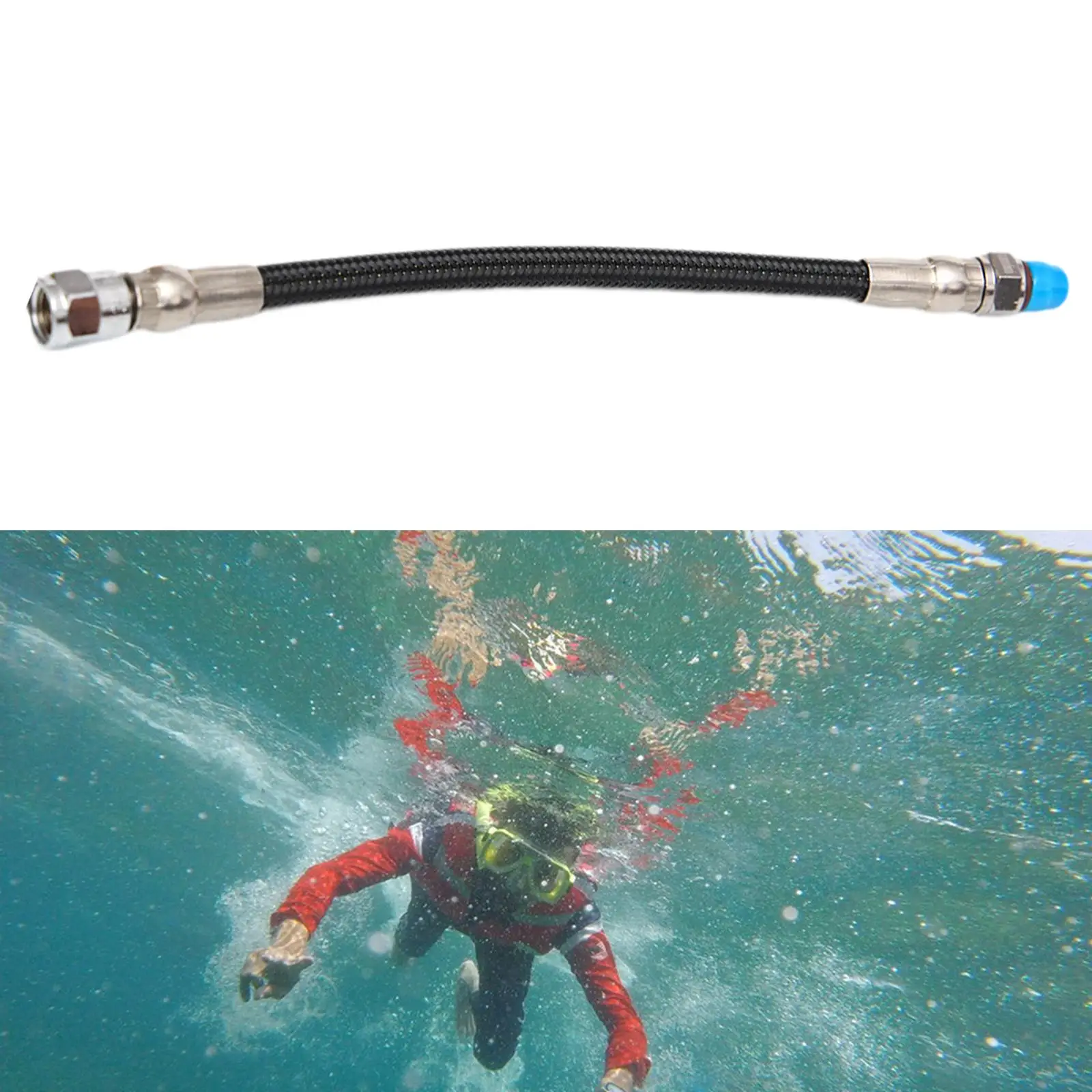 

Scuba Diving Low Pressure Hose for BCD Diving Attachment for Men Women Diver