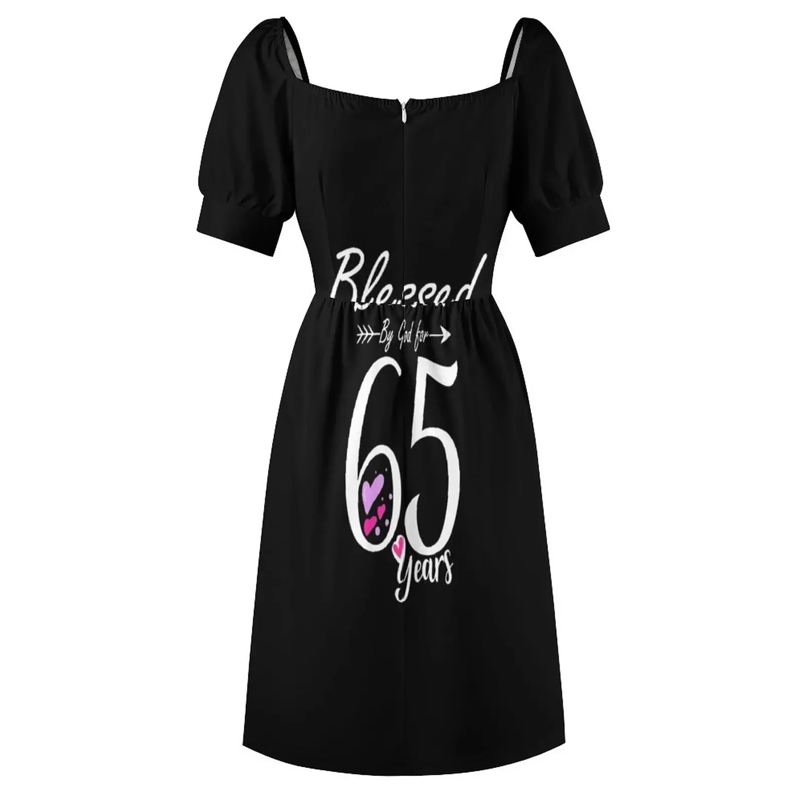 Robe t-shirt à manches courtes pour femmes, cadeau d'anniversaire pour 65 ans, robes longues de bal pour femmes