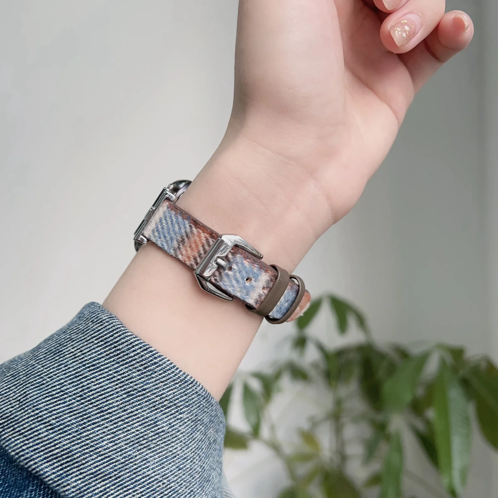 حلقة جلدية ممتازة لسوار ساعة أبل للنساء سلسلة الترا 11/10/9/8/7/6/5/4/3/2 38 مللي متر 40 مللي متر 41 مللي متر 42 مللي متر 44 مللي متر 45 مللي متر 46 مللي متر حزام