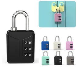 1pc Password Lock Combination Lock 4 Digit Make Of Plastic Outdoor Waterproof Padlock For School Gym Locker, Sports Locker.Fen