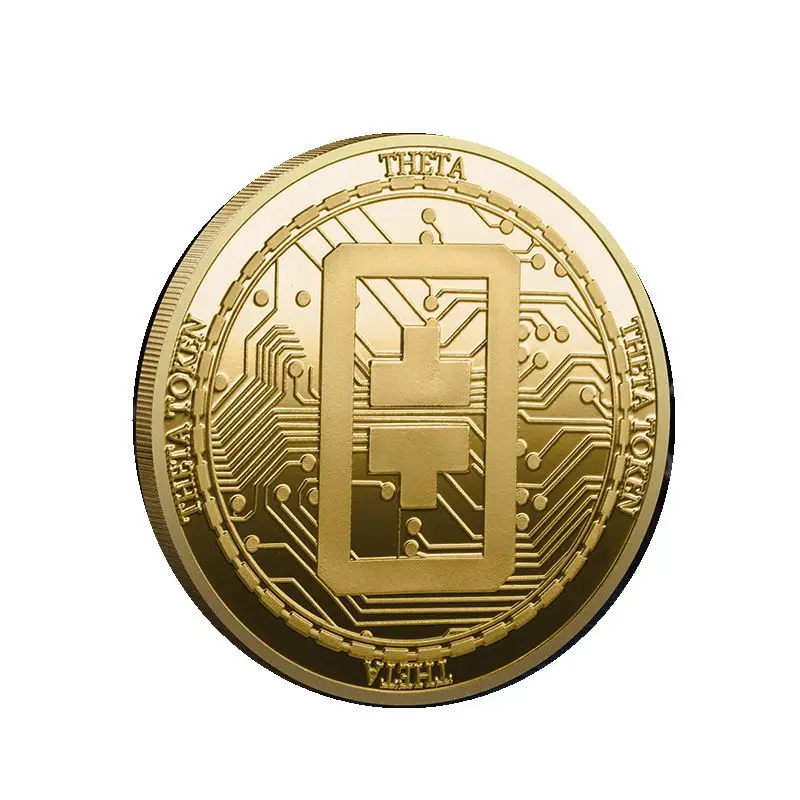 

THETA badge buckle virtual coin commemorative medal metal relief decoration commemorative coin holiday gift