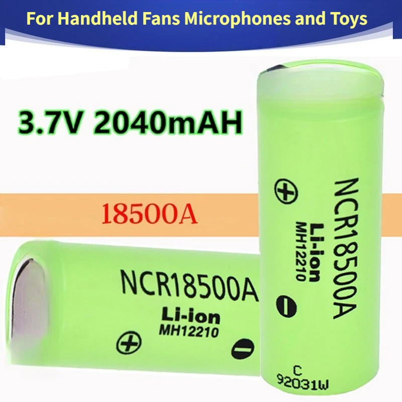 

3.7V 18500 2040mah Batteries for Handheld Fans Microphones and Toys