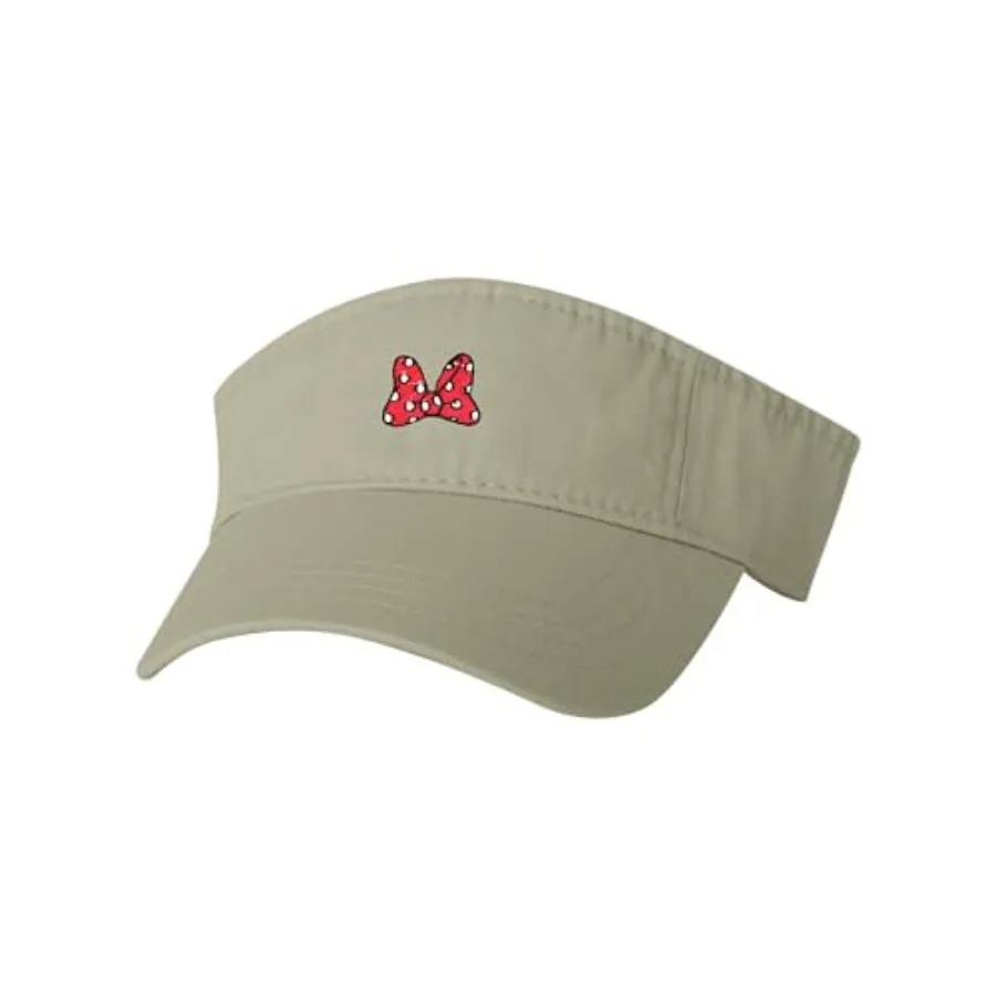 

Go All Out Adult Bow with Polka Dots Embroide Visor Dad Hat