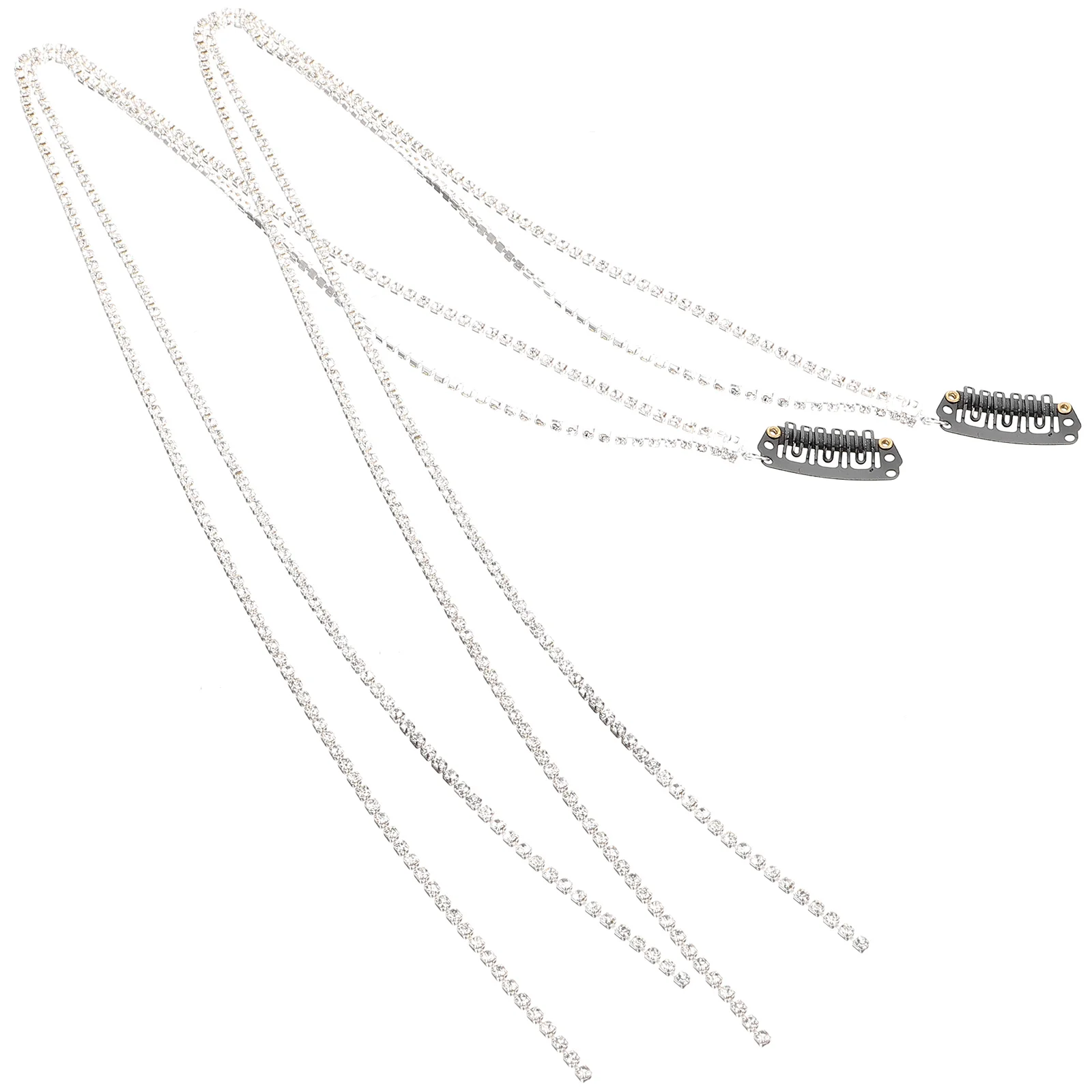 

Tassel Chuck Rope Braid Clips Accessories Hair Girls Braiding Alloy Decorative Women Hair Jewelry Rhinestones Chain