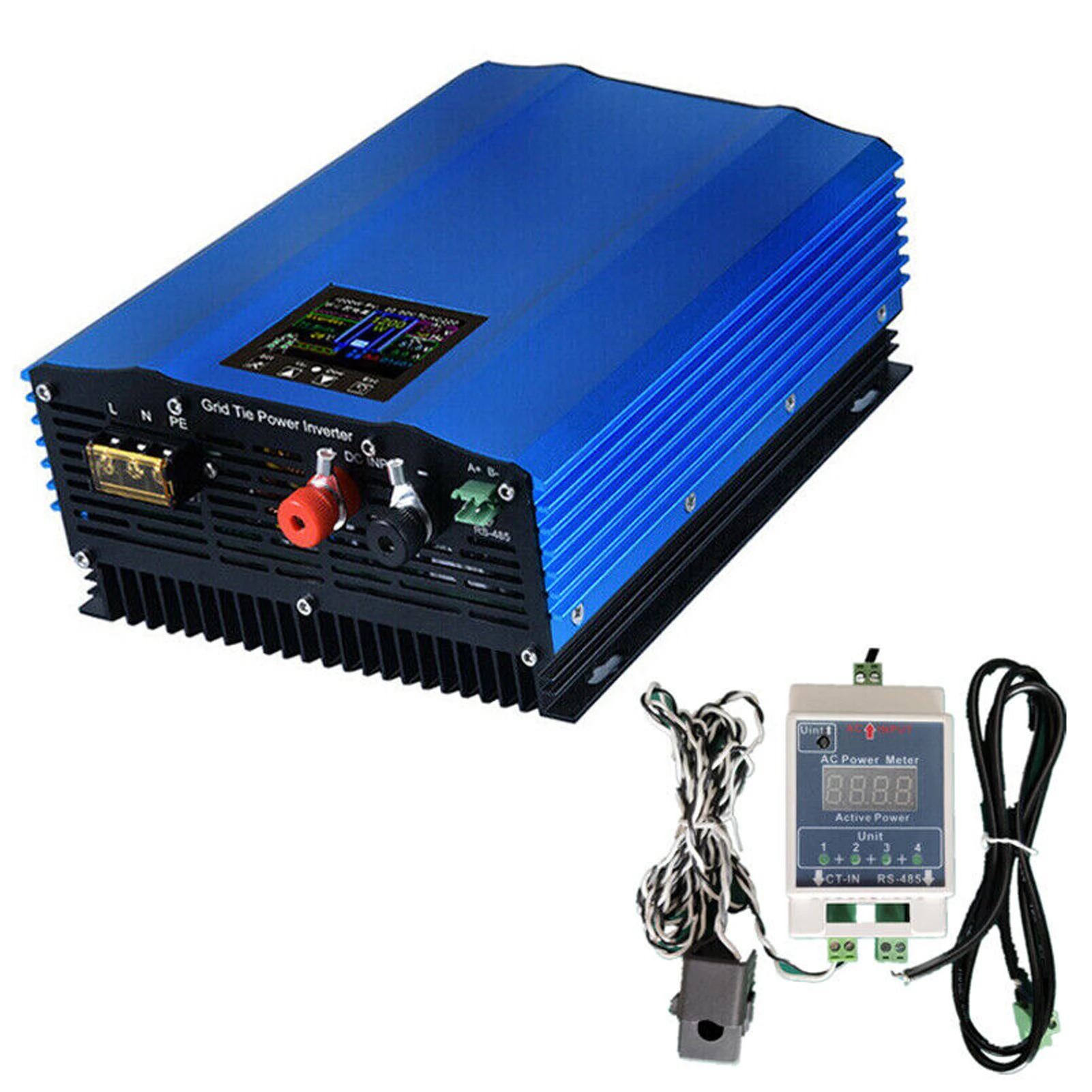 1200W 1000W 1.2KW 1KW Solar Grid Tie Battery Discharge Inverter DC24V  26-45v 55-90V to AC110V AC220V Limiter Power Inverter