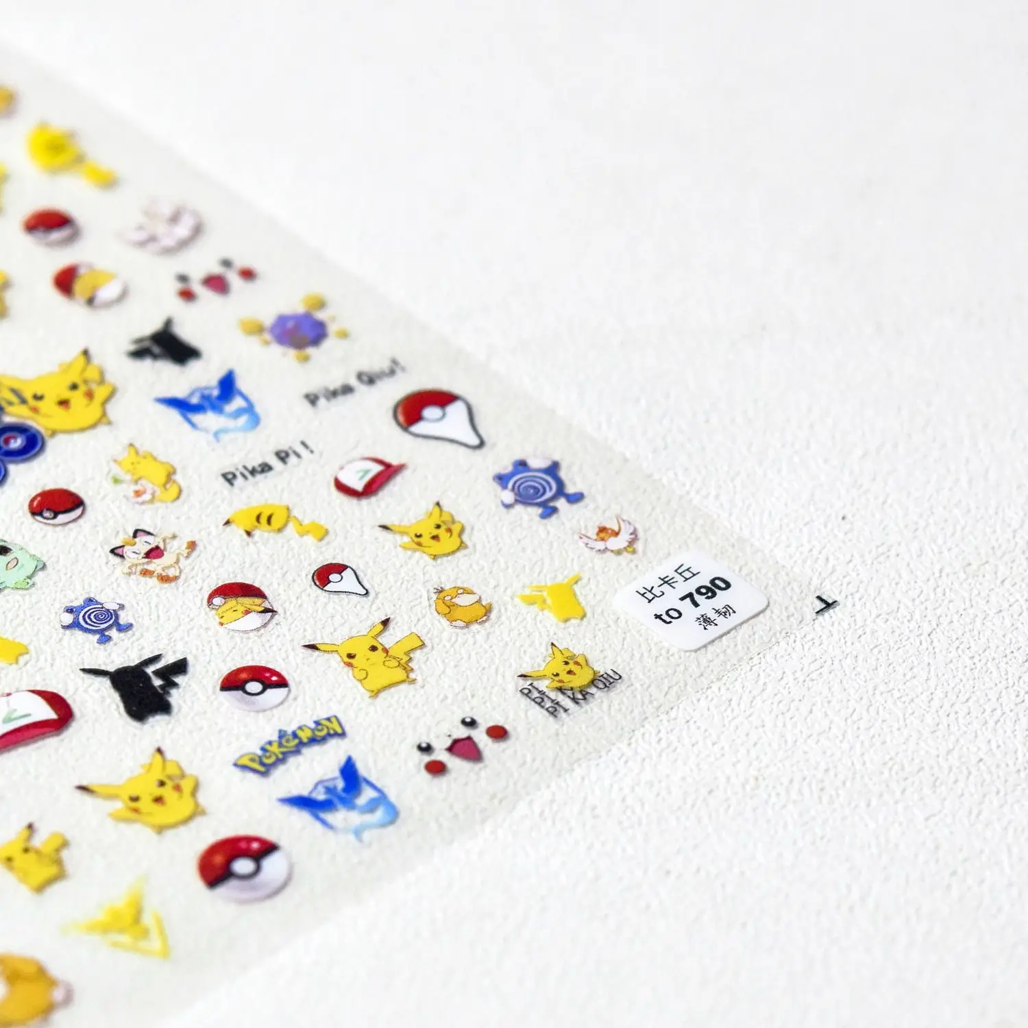 

Hot Sale New Tomoni Pokemon Pikachu 5D Nail Art Stickers Cute Japanese Thin Flexible Self-adhesive Nail Decor Gift for Fans