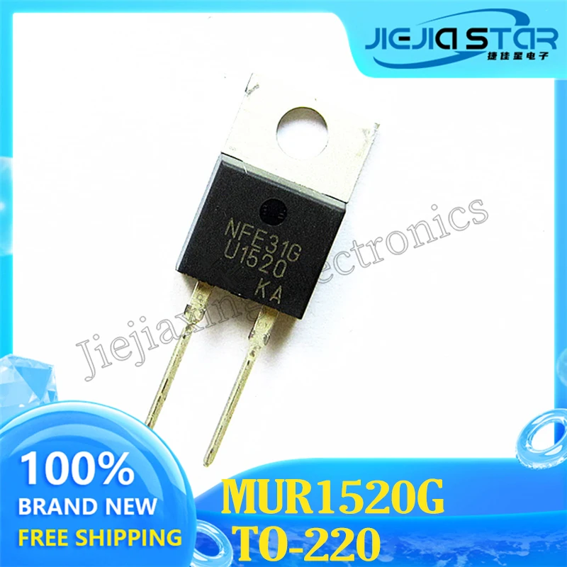 Mur1520g u1520 TO220-2 schnelle Wiederherstellung diode 15a 200v novo e original eletrônica