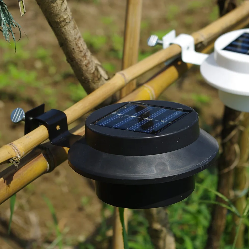 

2pcs Solar Fence Lamp Durable Energy Saving Outdoor Garden Light Easy Install Creative Design Decor For Courtyards Parks Yard