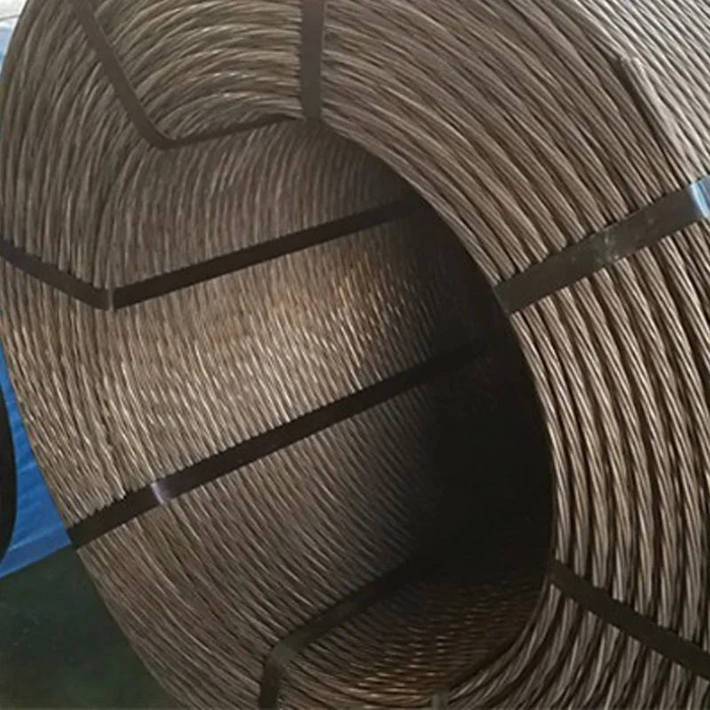 China Manufacturer Steel Core Stranded Wire Pc Steel Wire Galvanized Strand Round Steel Wire Rope