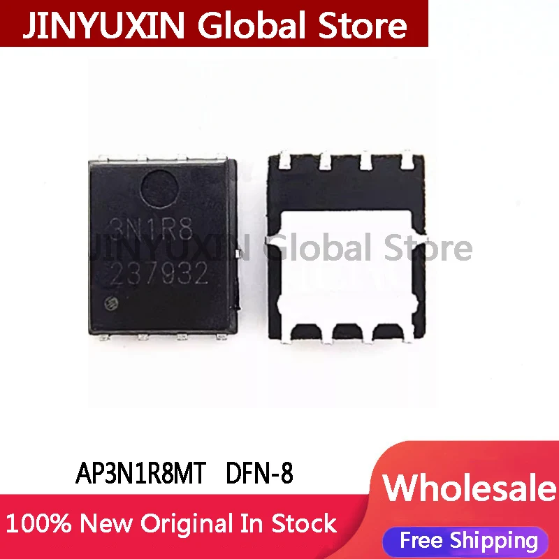 5Pcs AP3N1R8MT Printed 3N1R8 165A 30V N Channel DFN-8 5x6 Bottom Voltage Start MOS Tube in Stock Wholesale