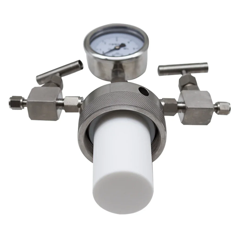 Hot selling and durable 100ml 6Mpa Hydrothermal synthesis Autoclave Reactor vessel +inlet outlet gauge