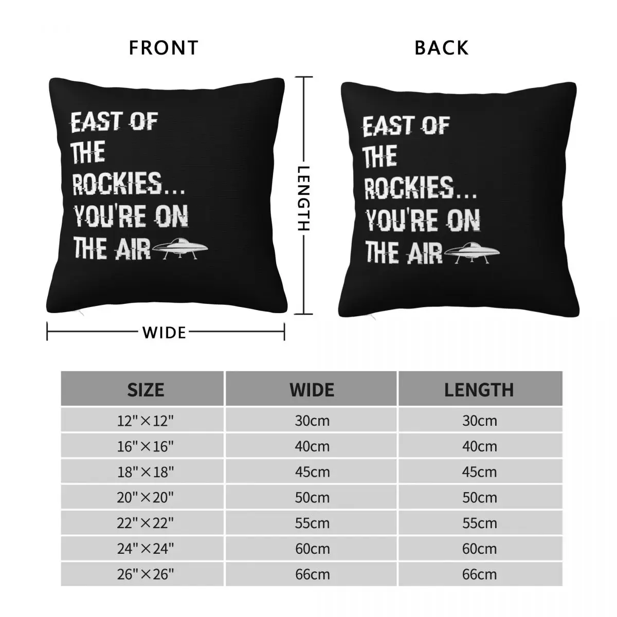 East Of The Rockies Art Bell Square Pillowcase Polyester Linen Velvet Printed Decorative Throw Pillow Case Sofa Cushion Cover