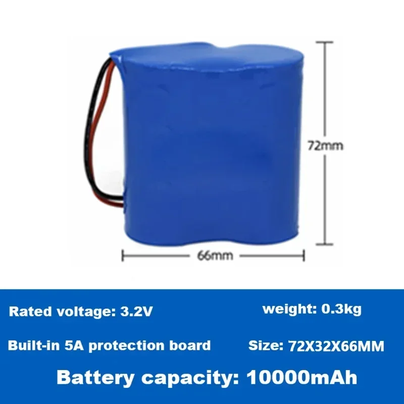 3.2V 32700 32650 Solar Lamp Battery Large Capacity Lithium Battery Solar Street Lamp Floodlight Battery With Protection Panel