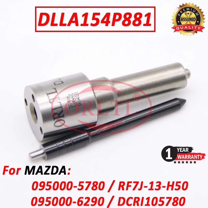 DLLA154P881 Common Rail Injector Nozzle DLLA 155 P 881 For Mazda 095000-5780 095000-6290 RF7J13H50 DCRI105780