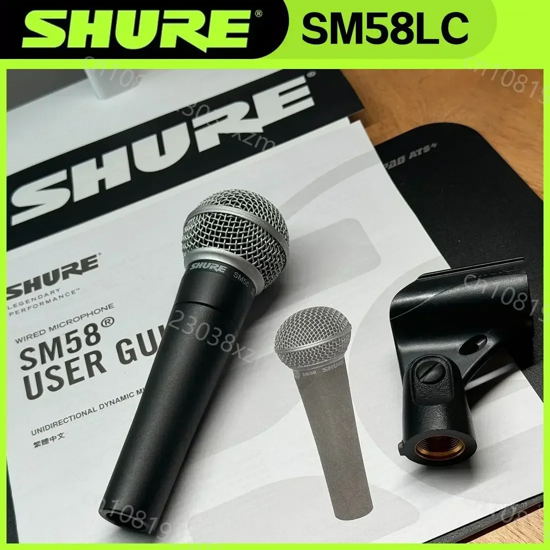 2PCS Shure SM58LC 스위치 포함 전설적인 유선 보컬 다이나믹 마이크 고품질 DJ 카디오이드 마이크 가라오케 쇼 라이브