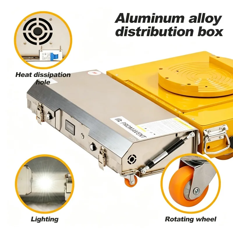 Remote Control Cargo Mover Material Handling Mobile Machinery Mobile Roller Dolly Skates Electric Tank Roller Trolley Truck