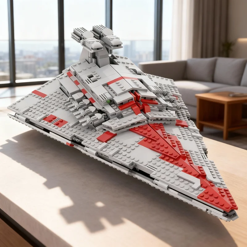 

1475 деталей MOC: Конструктор «Звездный уничтожитель класса «Император»», модель для сборки, развивающая игрушка, идея для подарка на Рождество