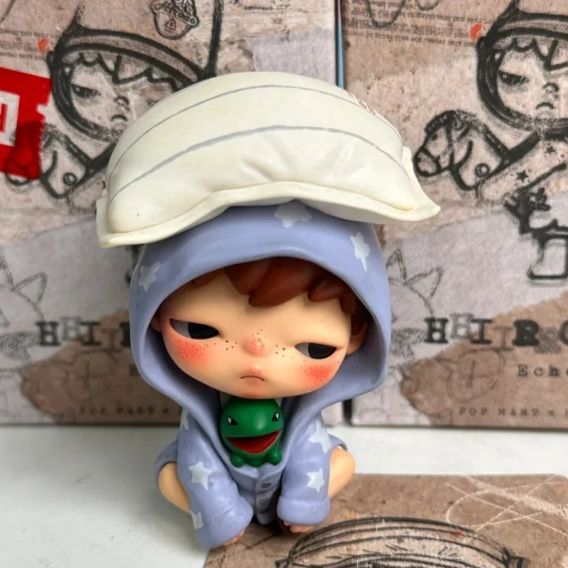 Caja ciega Pop Mart Original, serie Hirono Echo, caja sorpresa misteriosa, bonita muñeca de acción, adorno de escritorio, juguete, regalo de cumpleaños
