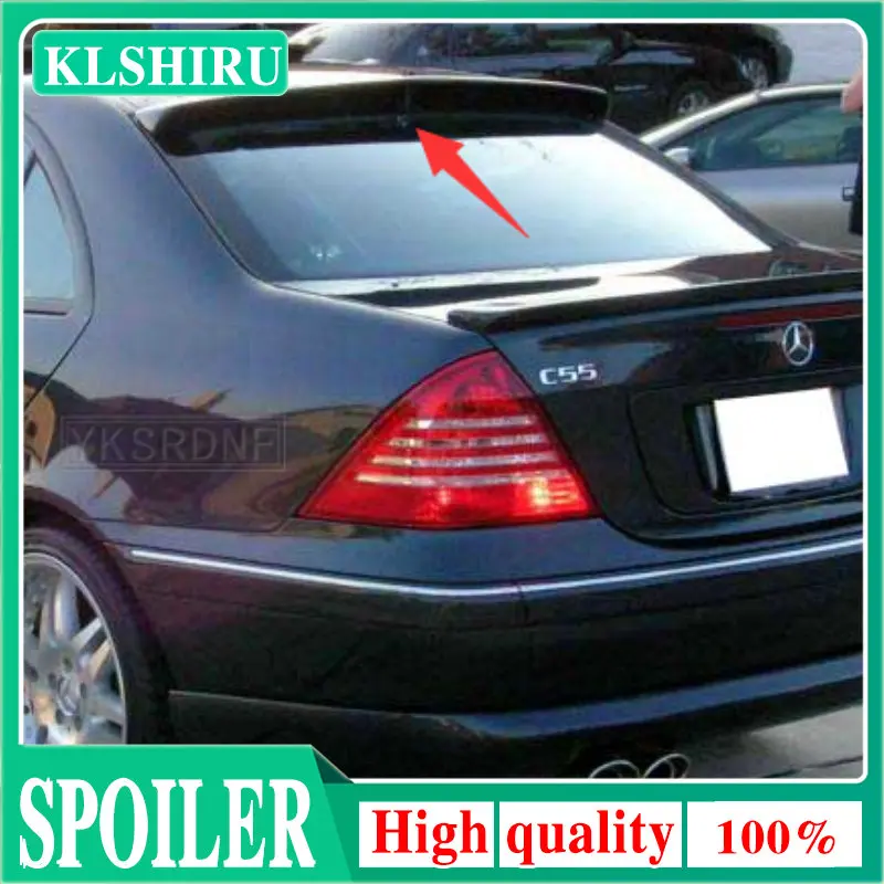 

For Mercedes-benz W203 AMG Style High quality carbon fiber Unpainted Primer Rear Roof Spoiler Car Wing 2000-2007