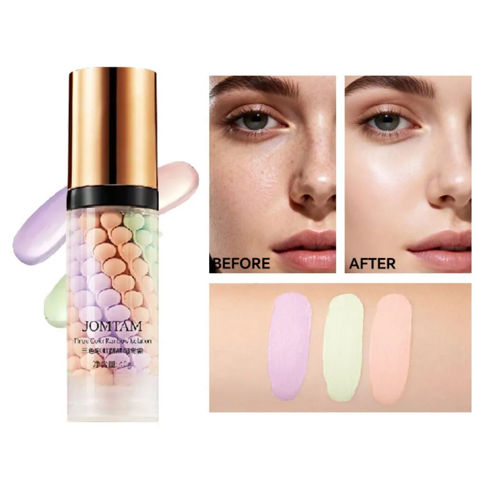 메이크업 프라이머 통기성 BB 크림 끈적이지 않는 페이스 파운데이션 집중 보습 깊은 수분 공급 피부를 밝게 해줍니다