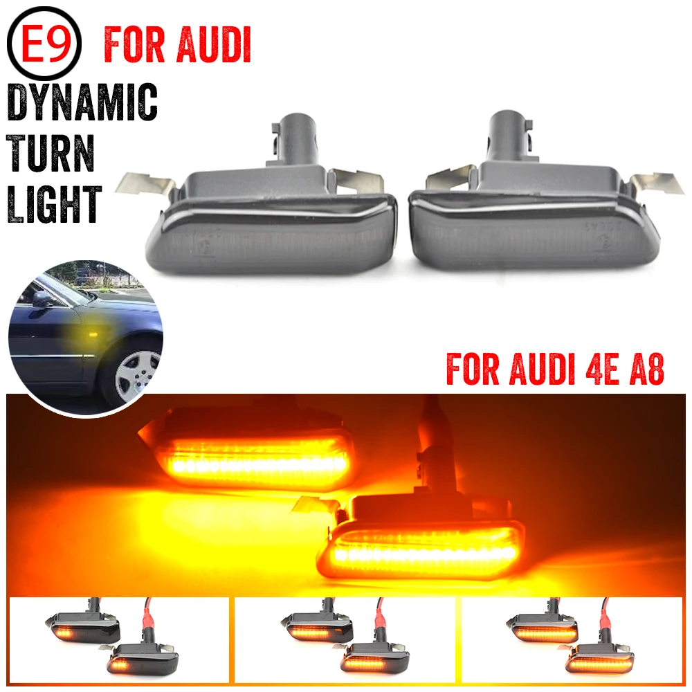 

2PCS LED Side Marker Light For 08.2002-11.2009 For Audi A8 / A8L / S8 mk2 (D3/4E) Quattro