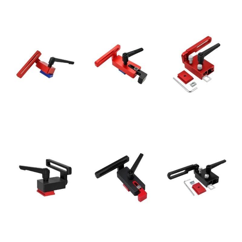 Adjustable Woodworking Stop Block with Handle Screw Lock for Controlling Position on Track-Mounted Cutting Fixtures high quality
