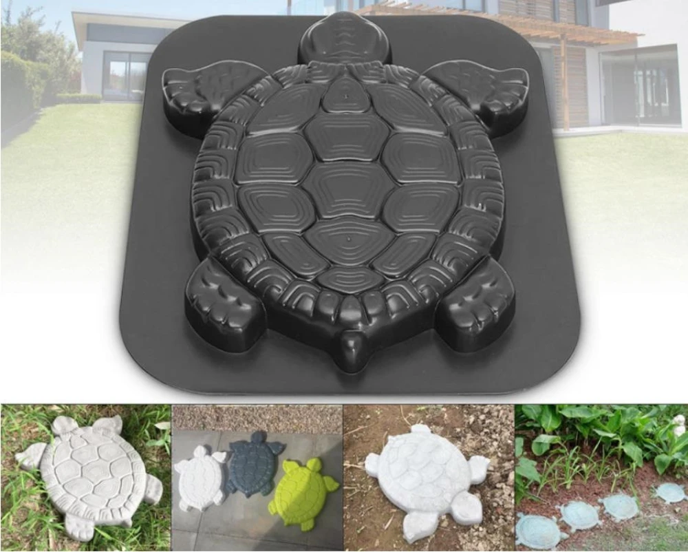 Stepping Stone Mold Concrete Cement Mold Garden Personality Simulation Brick Landscape Foot Pedal Road Edge Turtle Paving Mold