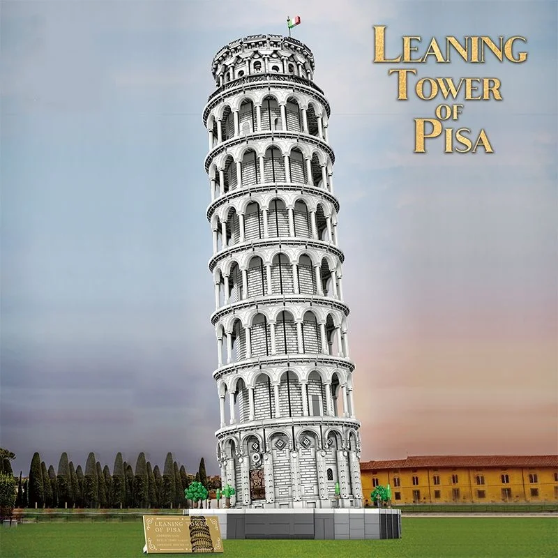

7652PCS 66025 The Leaning Tower of Pisa Model Ornament Building Block Puzzle Toy MOC Bricks For Kids Holiday Gift Birthday Gift